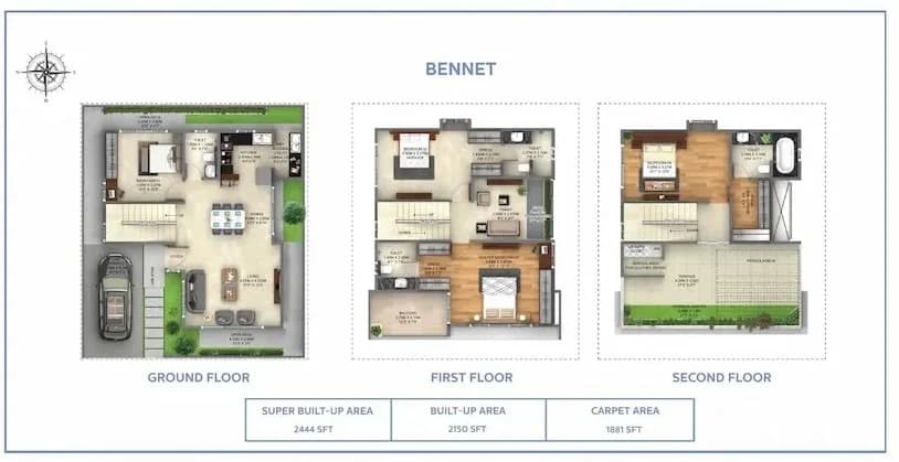 42 Marquis,Sarjapur Road,Bengaluru- 4BHK Floor Plan