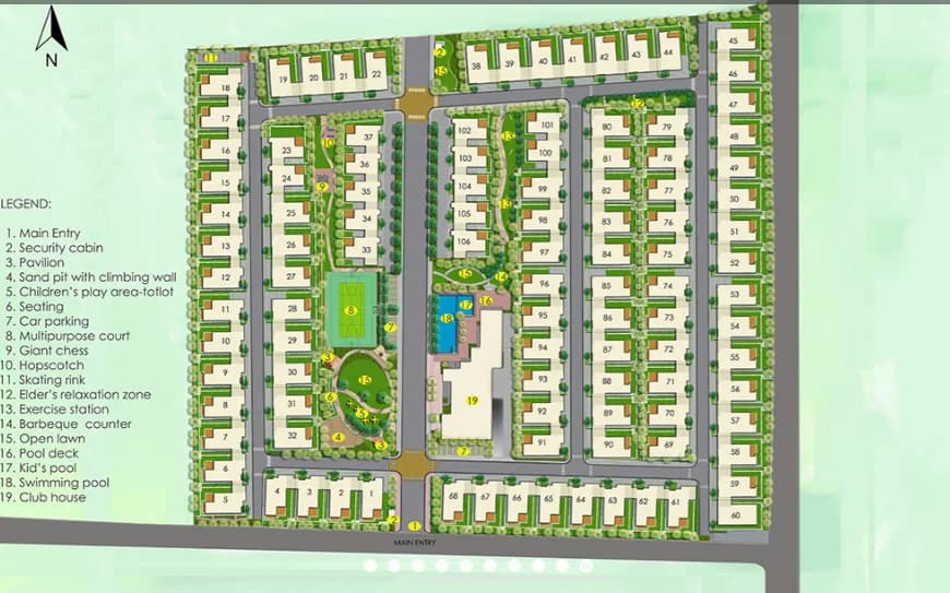 Adarsh Tranqville Master Plan Image