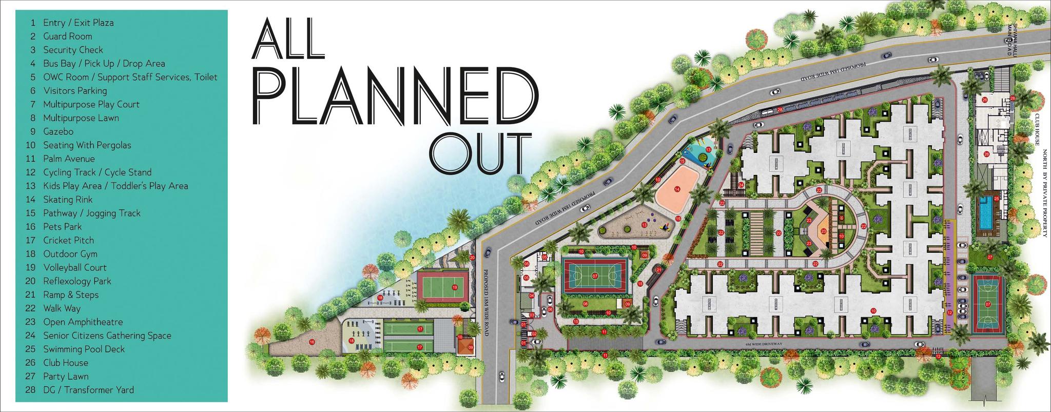 Bren Northern Lights,Jakkur,Bengaluru- Master Plan