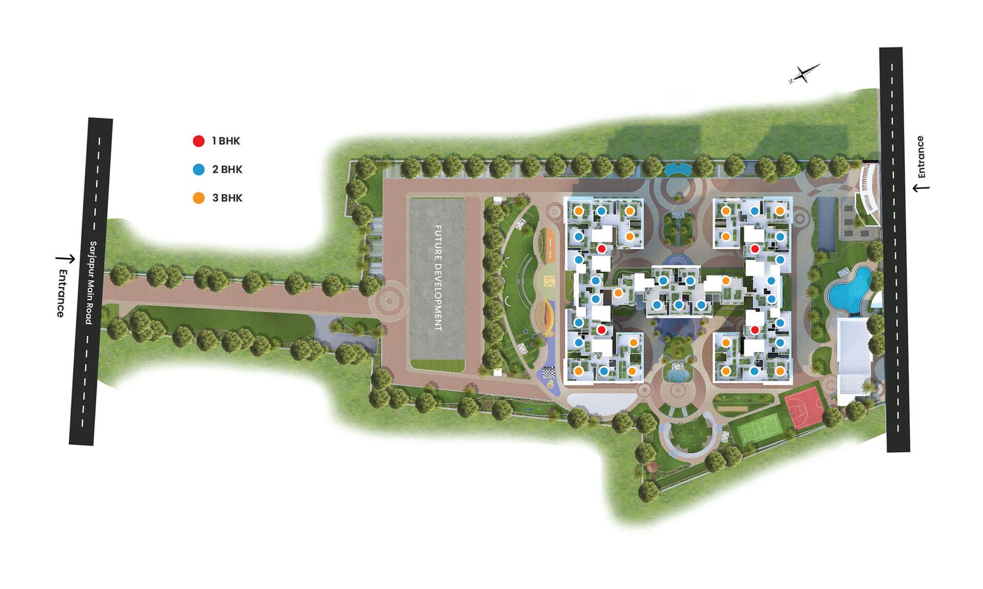 Mana Capitol,Sarjapur Road,Bengaluru- Master Plan