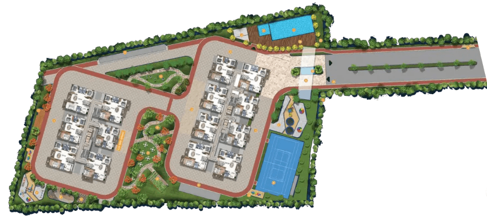 Abhee Kingscourt,Sarjapur,Bengaluru- Master Plan
