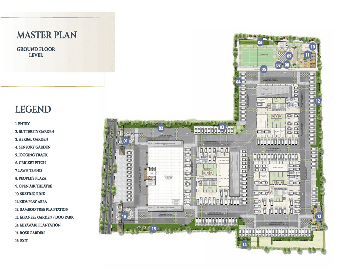 SBR Minara,Sai Baba Ashram Road,Bengaluru- Master Plan