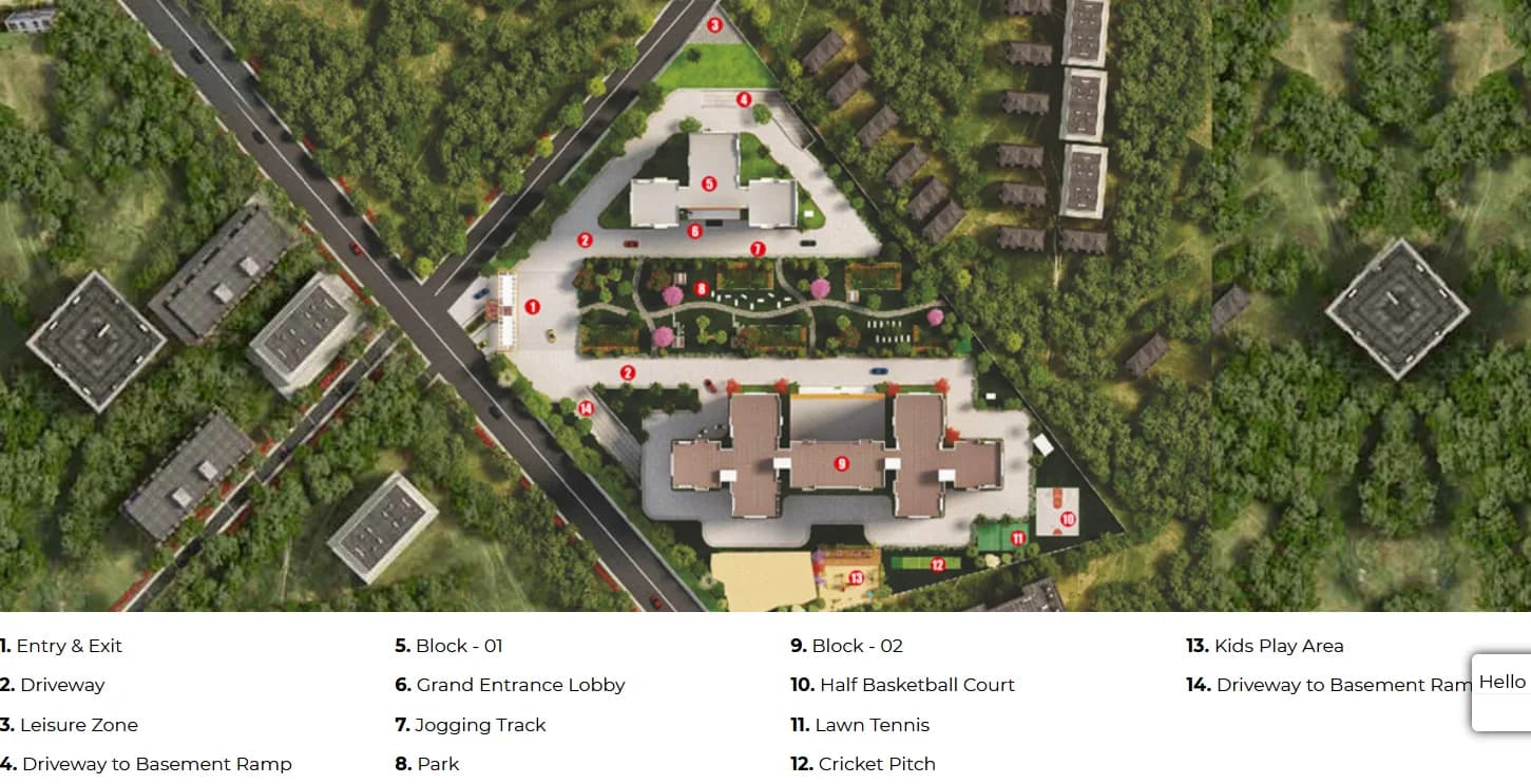 Gopalan Aqua Master Plan Image