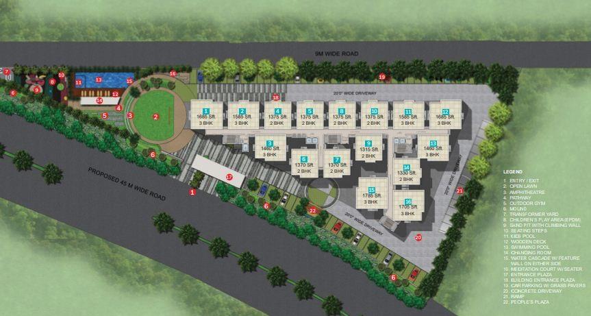 DSR RR Avenues,Yelahanka,Bengaluru- Master Plan