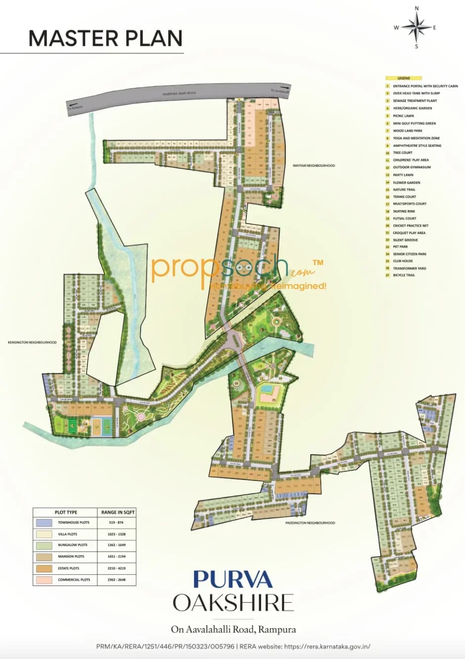 Purva Oakshire Master Plan Image