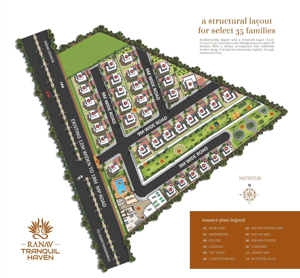 Tranquil Haven,Soukya Road,Bengaluru- Master Plan