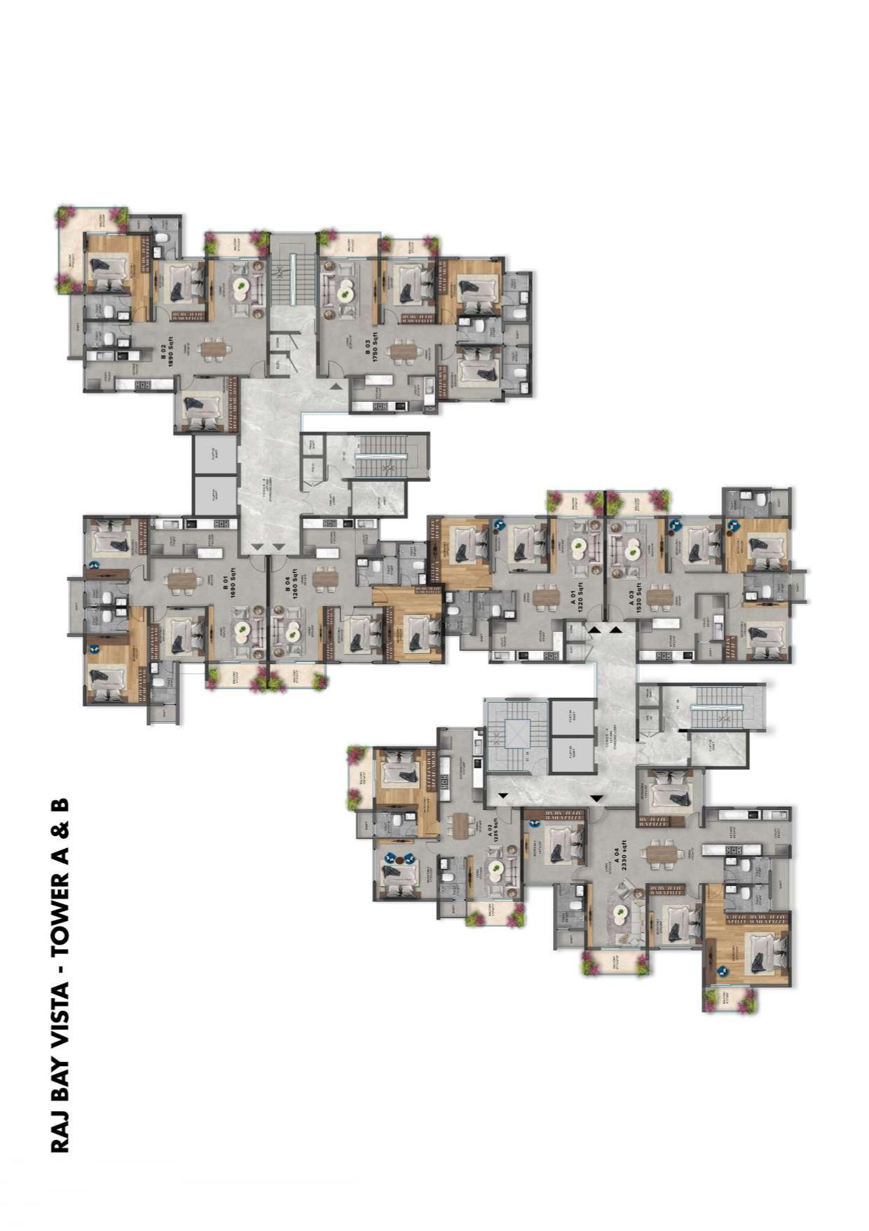 SNN Raj Bay Vista,Madiwala,Bengaluru- Master Plan