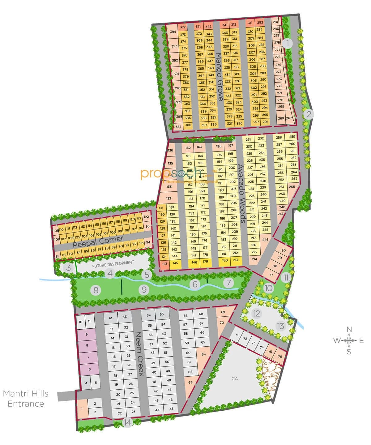 Mantri Hills Master Plan Image