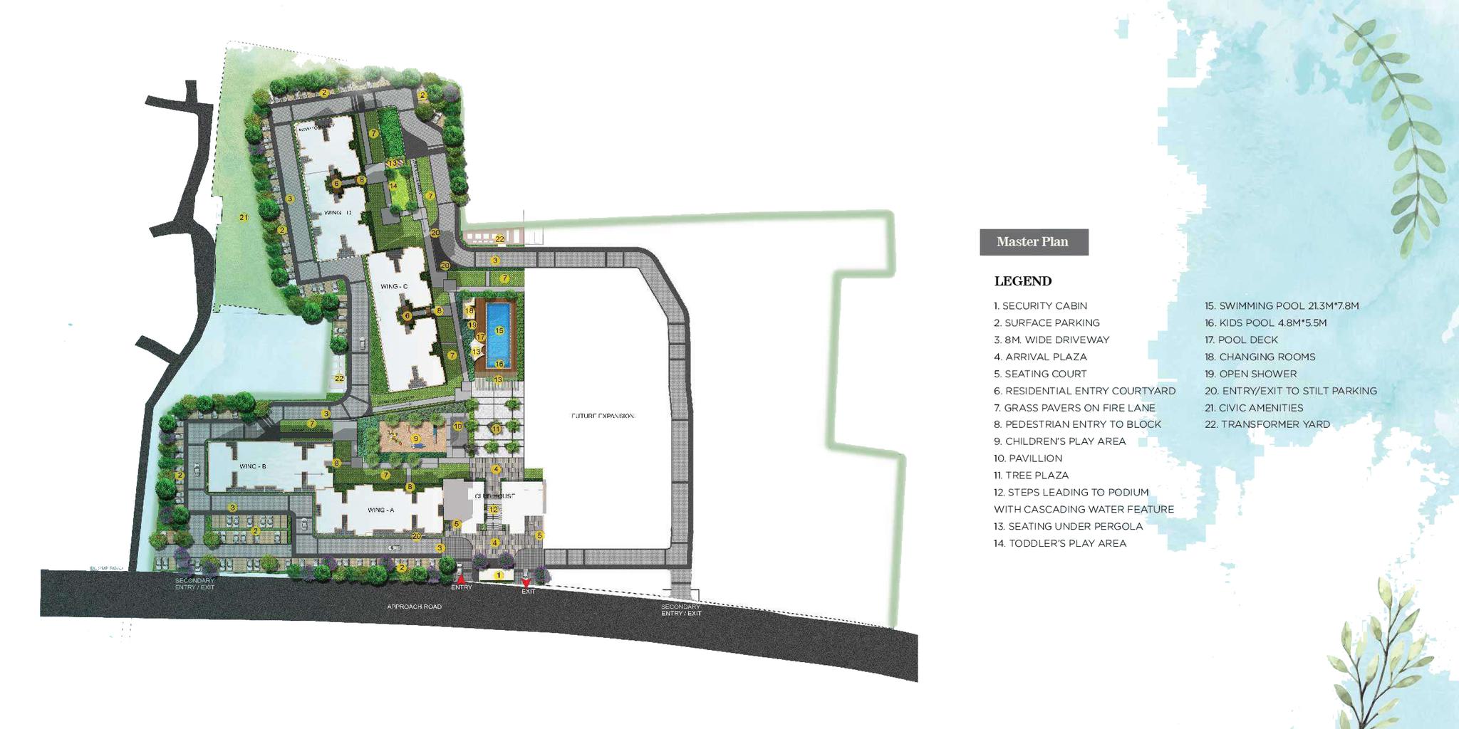 Ajmera Florenza,Yelahanka,Bengaluru- Master Plan