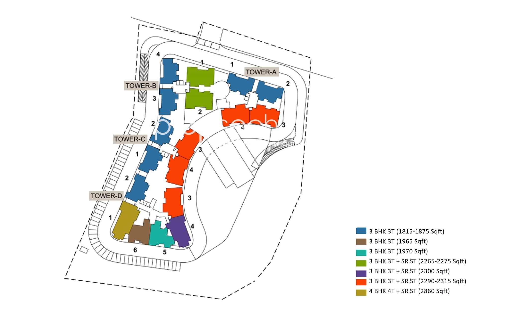 Vaswani Exquisite,Hoodi,Bengaluru- Master Plan