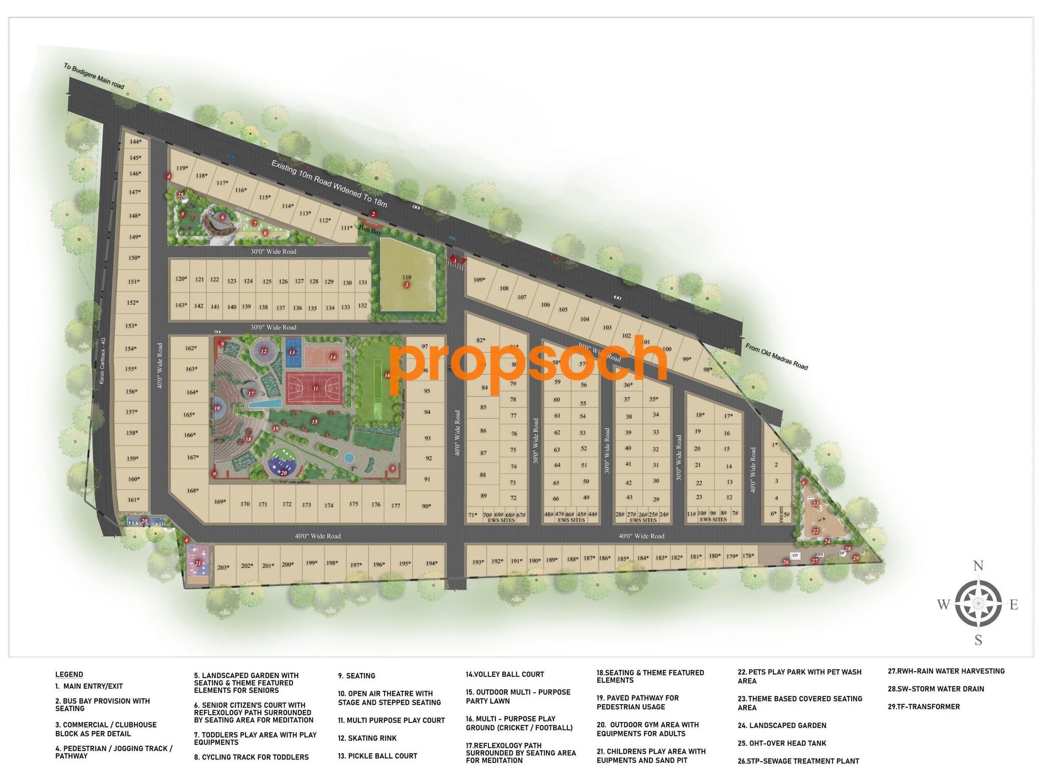 Bren Cosmo,Budigere Cross,Bengaluru- Master Plan