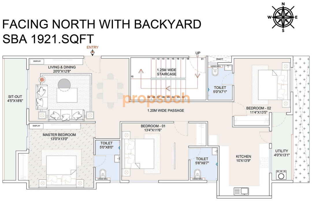 Atco La Vivant,Attibele,Bengaluru- 3BHK Floor Plan