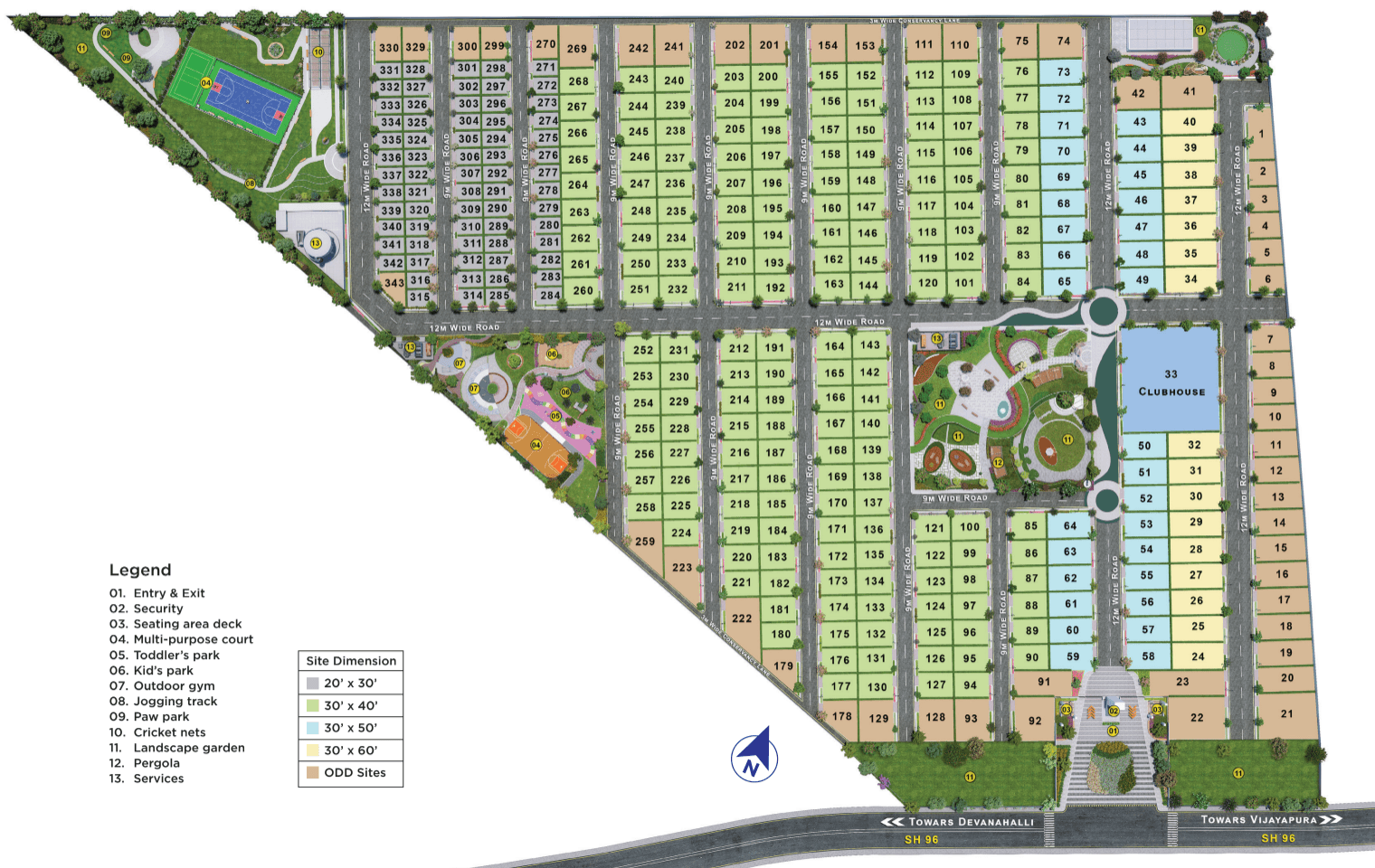 Sattva Bhumi,Devanahalli,Bengaluru- Master Plan