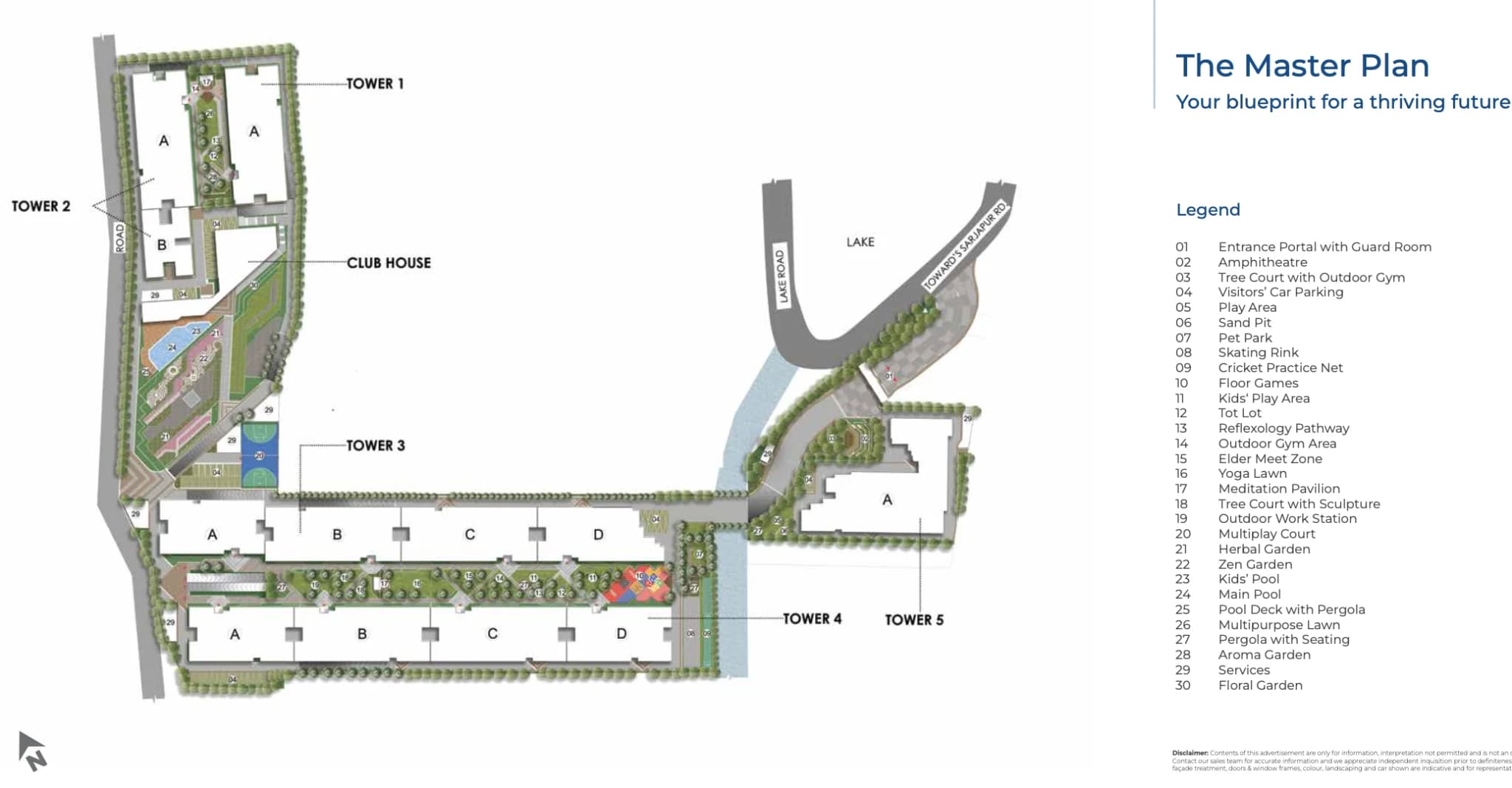 Adarsh Lumina,Sarjapur Road,Bengaluru- Master Plan