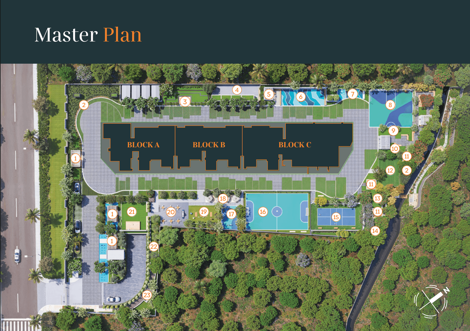 Bcm Panache,Yelahanka,Bengaluru- Master Plan