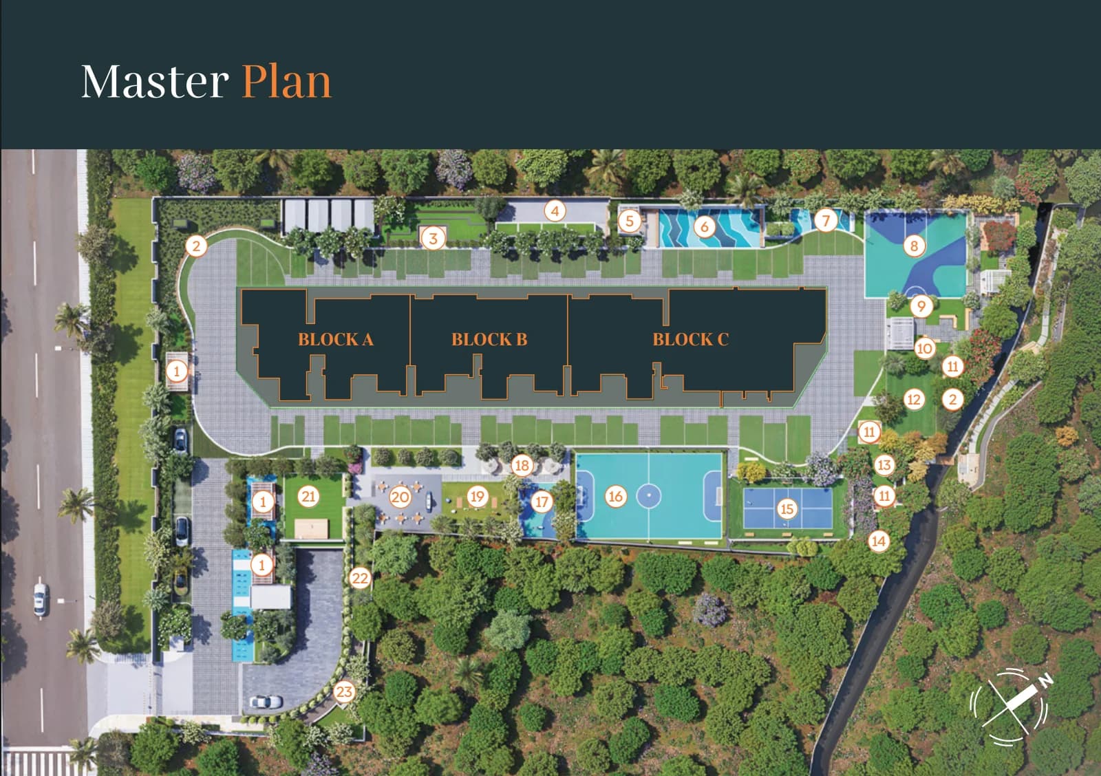 Bcm Panache,Yelahanka,Bengaluru- Master Plan