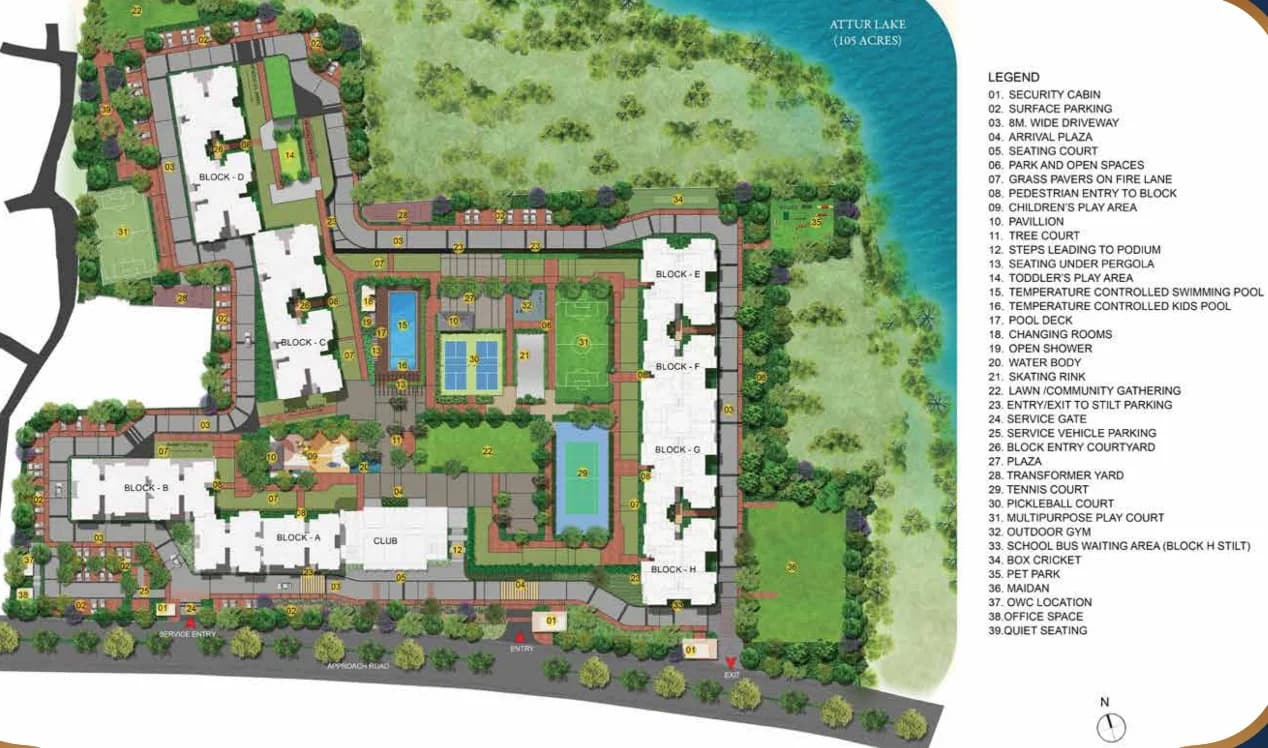 Ajmera Marina,Yelahanka,Bengaluru- Master Plan