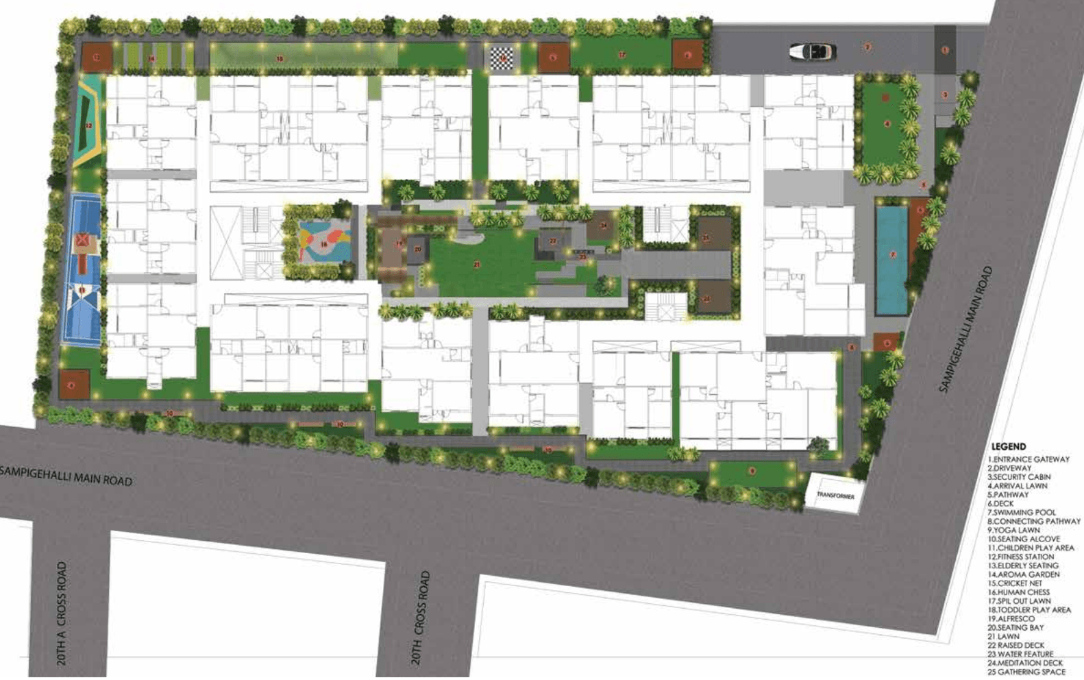 Elegant Aura,Jakkur,Bengaluru- Master Plan