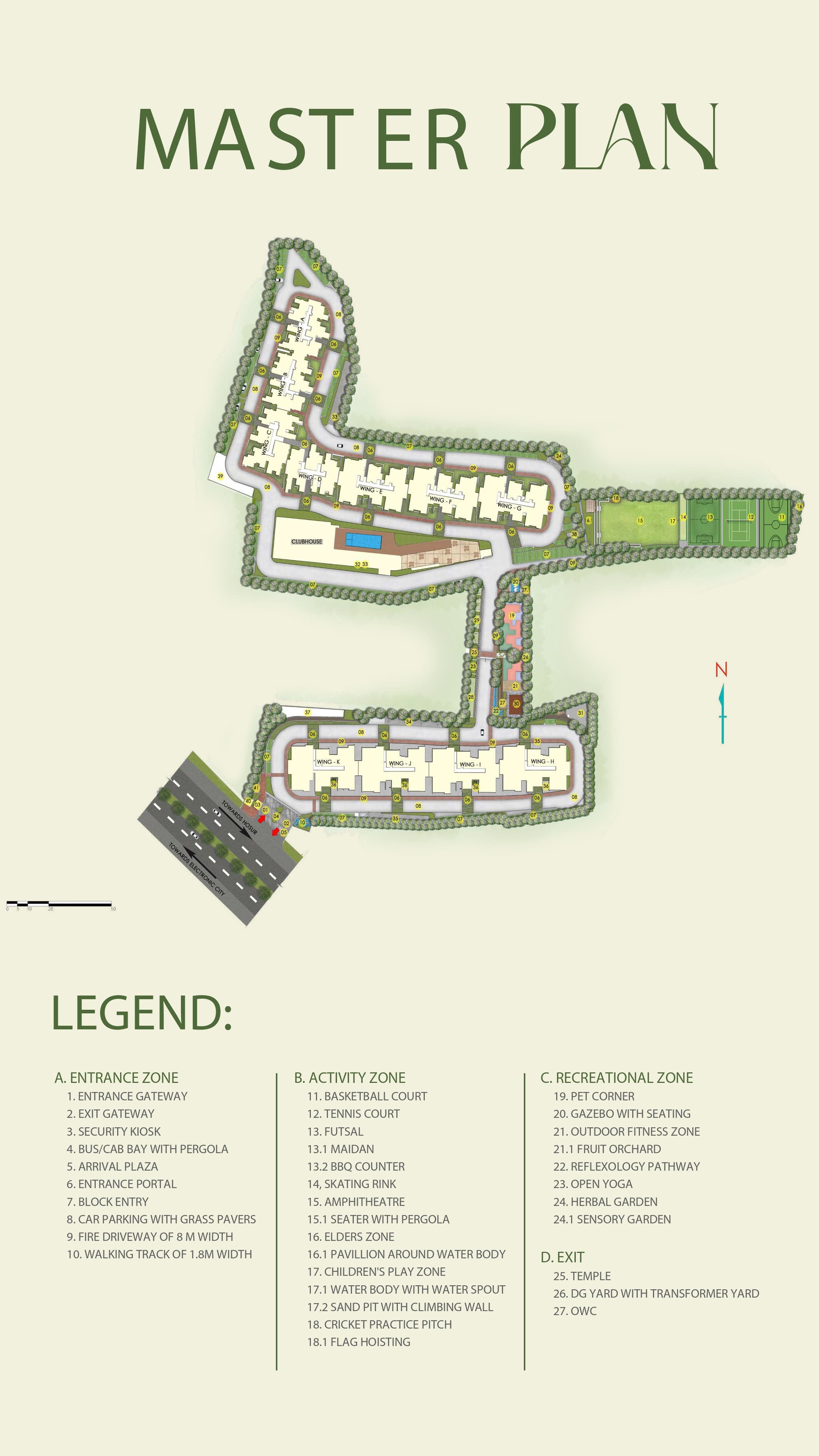 SNN Raj High Gardens,Attibele,Bengaluru- Master Plan