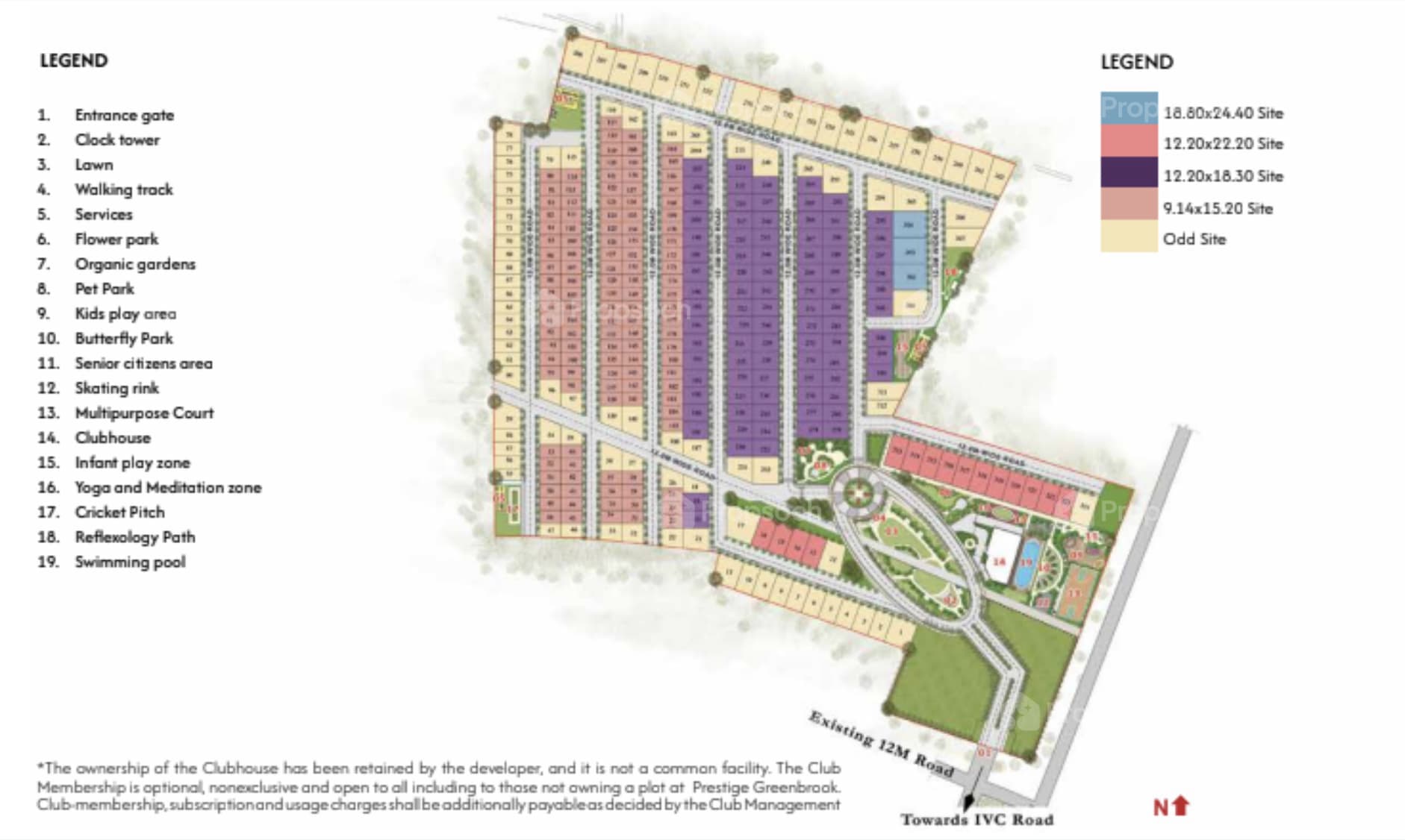 Prestige Greenbrook Master Plan Image