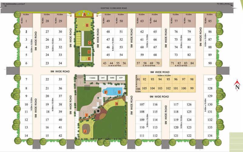 Antaliea homes 1,Kogilu,Bengaluru- Master Plan