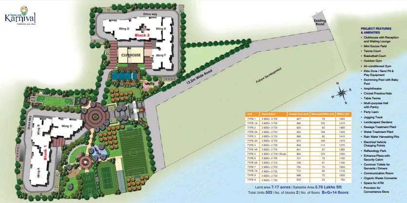 Ramky One Karnival,Anekal,Bengaluru- Master Plan