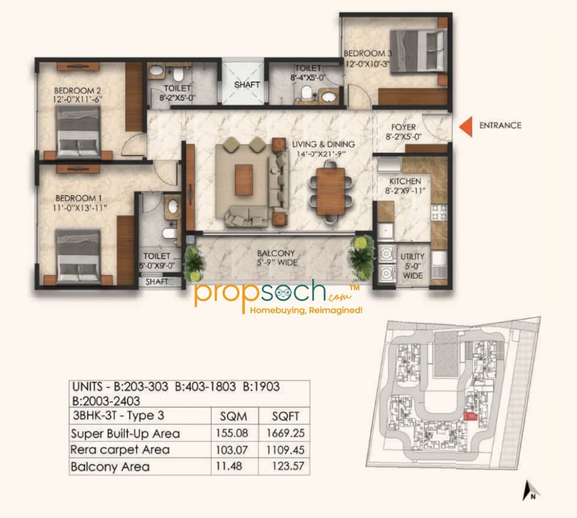 East Park Residences, Sarjapur Road Bengaluru Propsoch