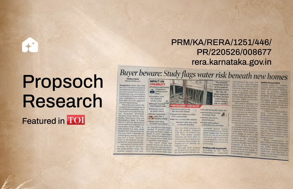 Propsoch Research: Featured in The Times of India