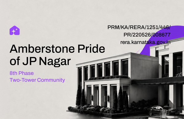 Amberstone Pride of JP Nagar: Boutique Community in South Bengaluru