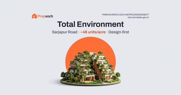 Total Environment Sarjapur Road: Low Density Luxury Community