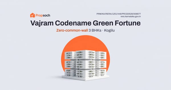 Vajram Codename Green Fortune: Zero-Common-Wall 3BHKs in Kogilu